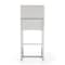 Manhattan Comfort Element 24 Faux Leather Counter Stool in Pearl White and Polished Chrome, PK3 3-CS003-PW - alternate 7